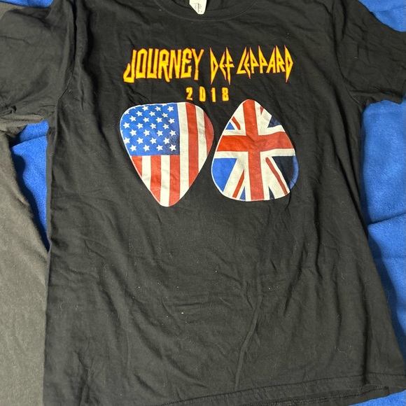 Metallica Def Leppard Journey black concert tee shirts lot size LARGE - Picture 3 of 8